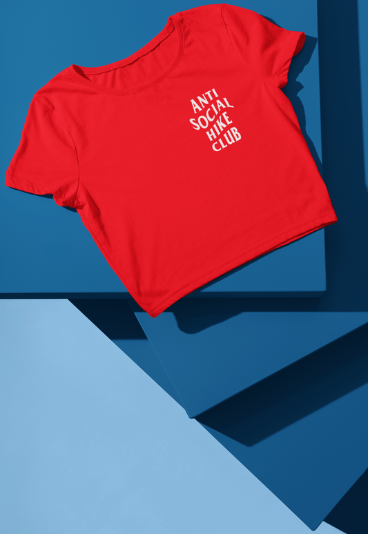 ANTI SOCIAL HIKE CLUB CROP TOP - Hike Beast Store