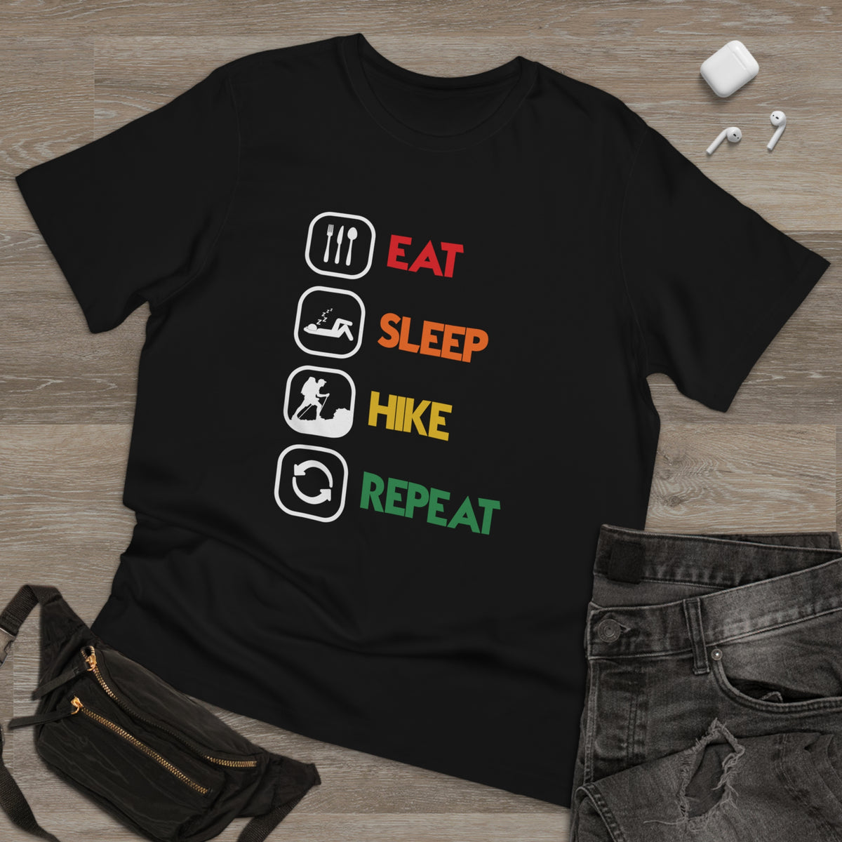 EAT SLEEP HIKE REPEAT TEE - Hike Beast Store