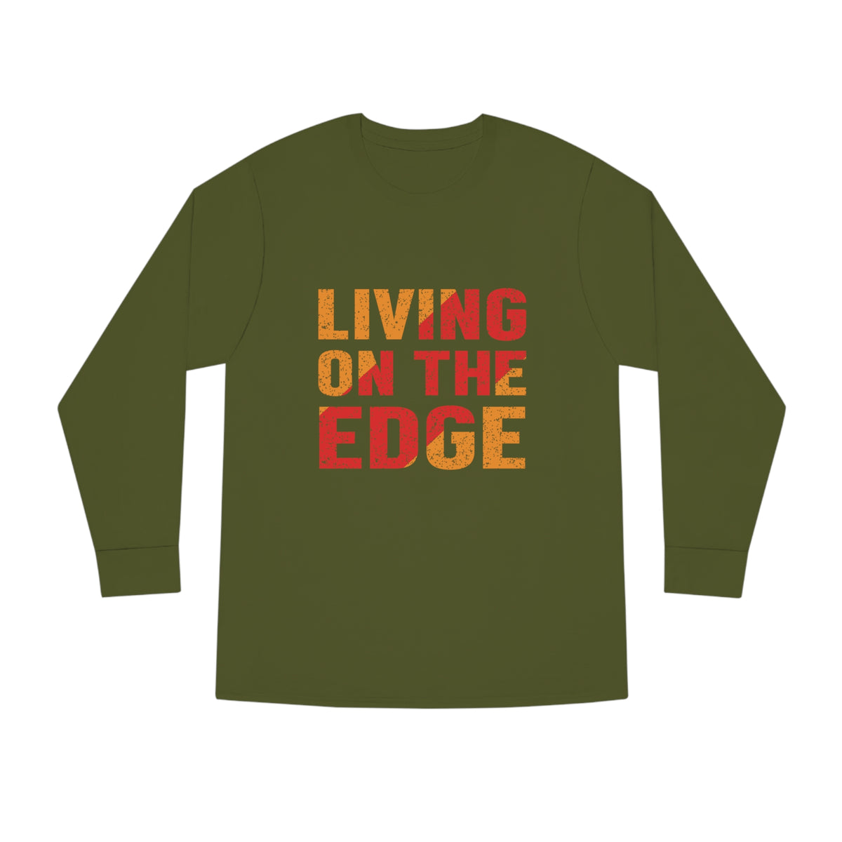 LIVING ON THE EDGE LONG SLEEVE TEE - Hike Beast Store