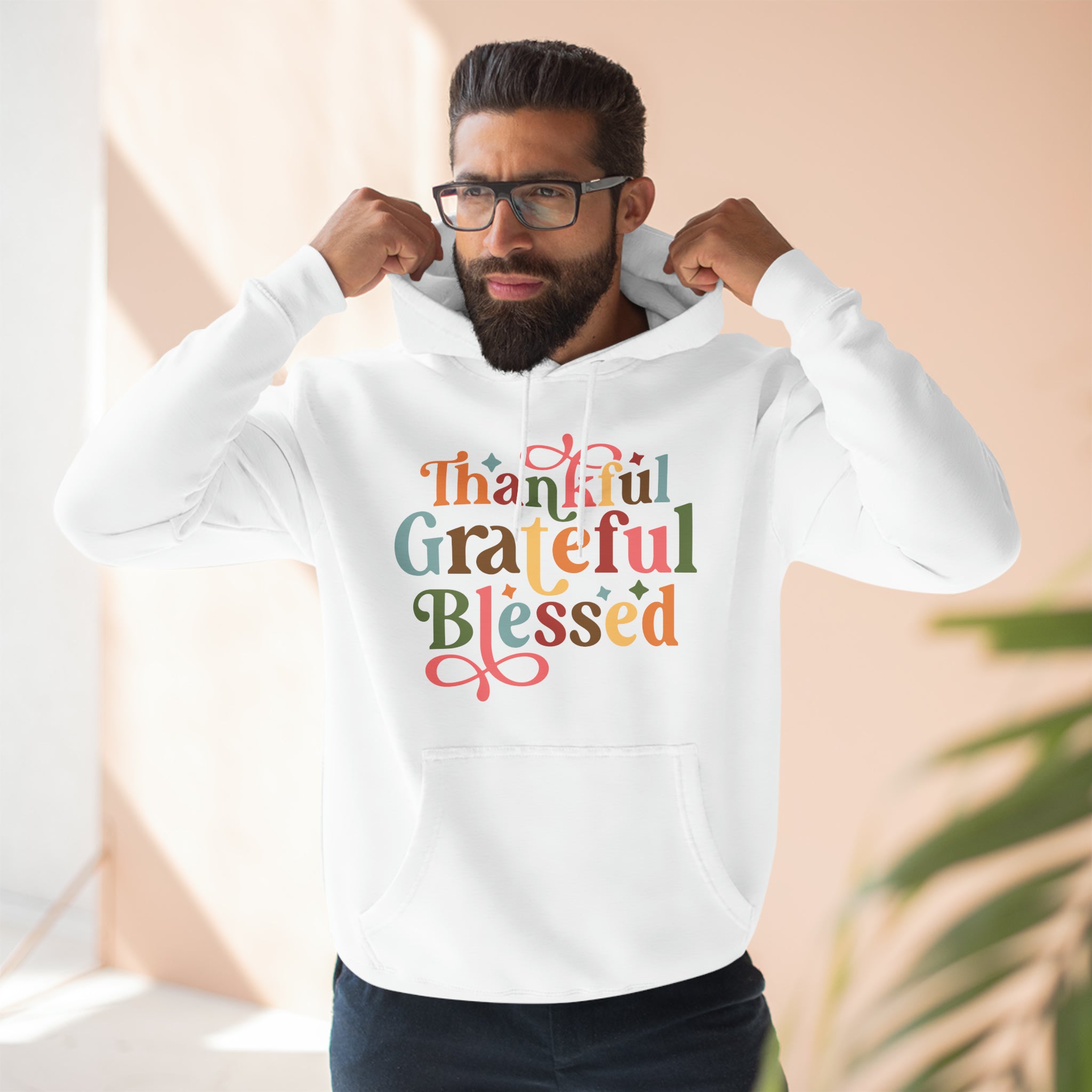 THANKFUL GRATEFUL BLESSED SOFT STYLE HOODIE - Hike Beast Store