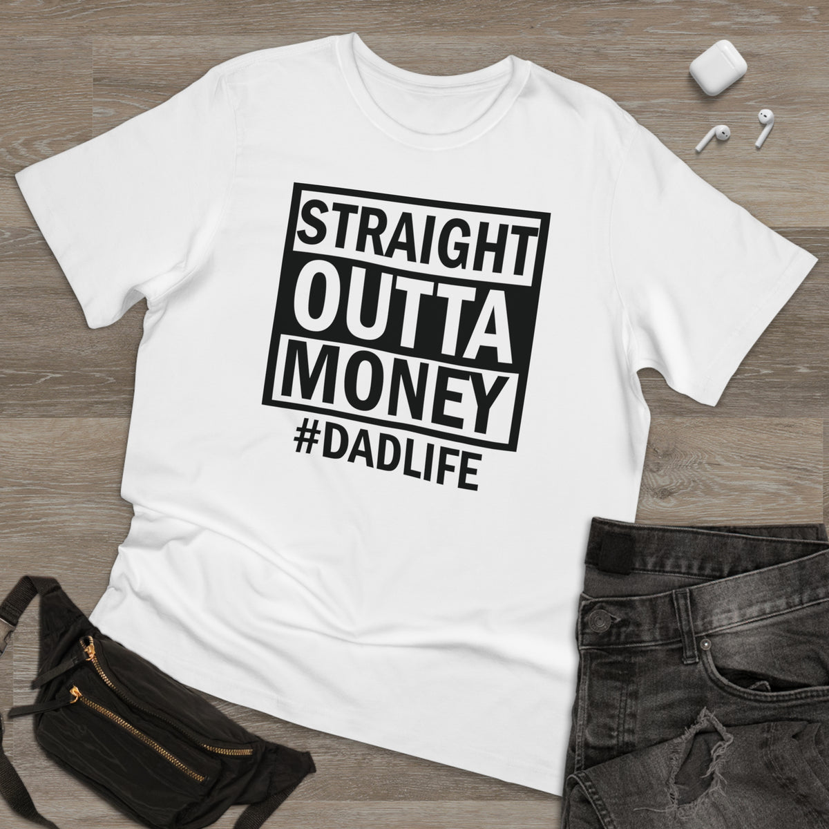 STRAIGHT OUTTA MONEY TEE - Hike Beast Store