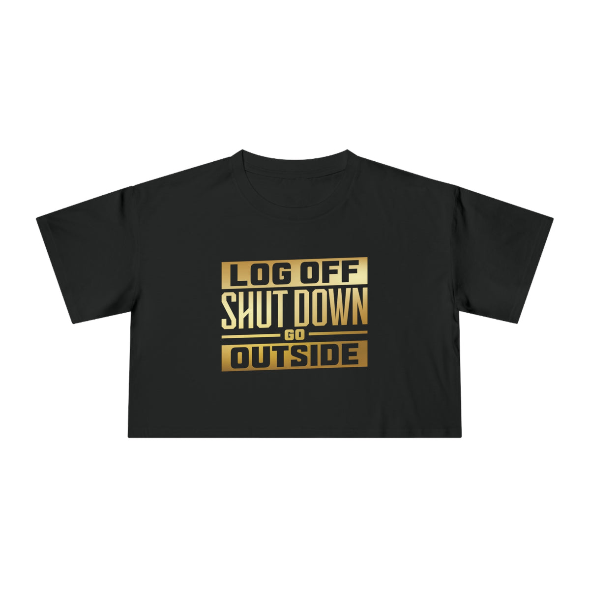 LOG OFF GO OUTSIDE CROP TOP - Hike Beast Store
