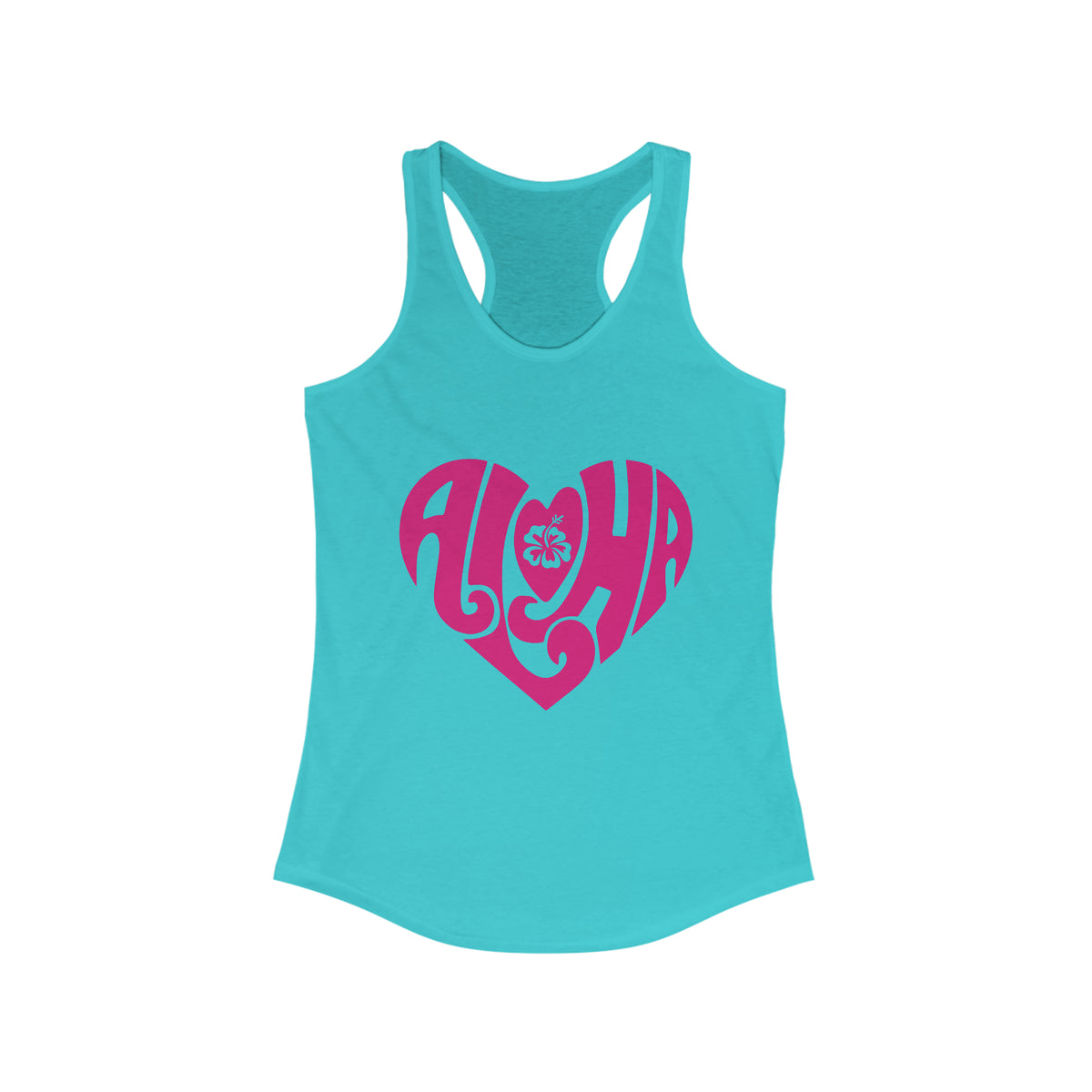 ALOHA LOVE RACERBACK TANK - Hike Beast Store