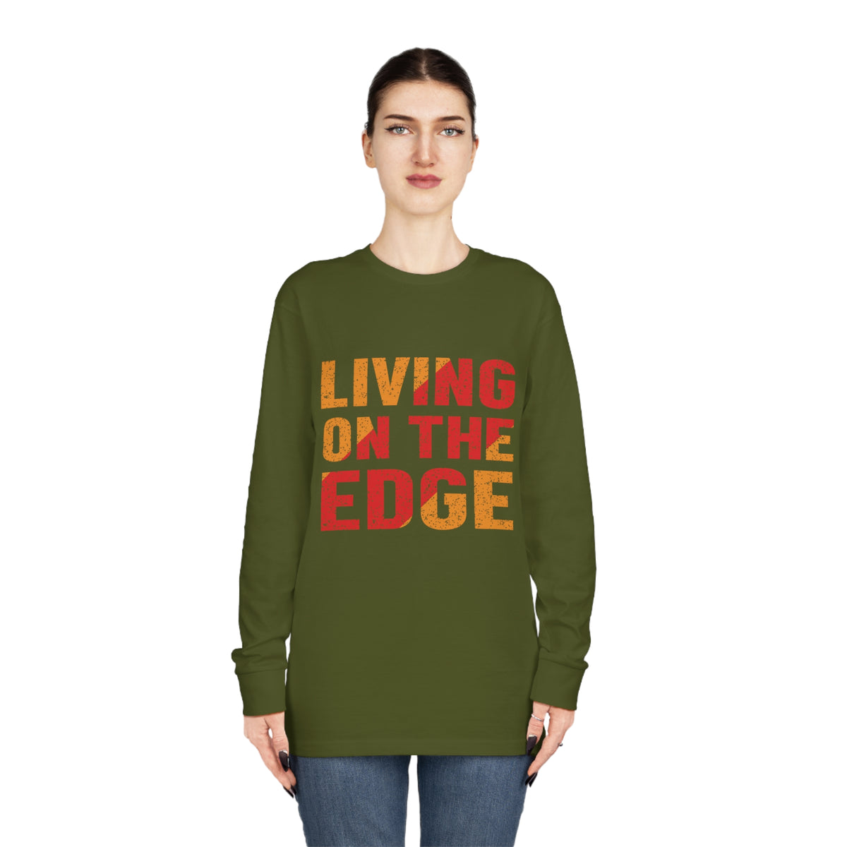 LIVING ON THE EDGE LONG SLEEVE TEE - Hike Beast Store