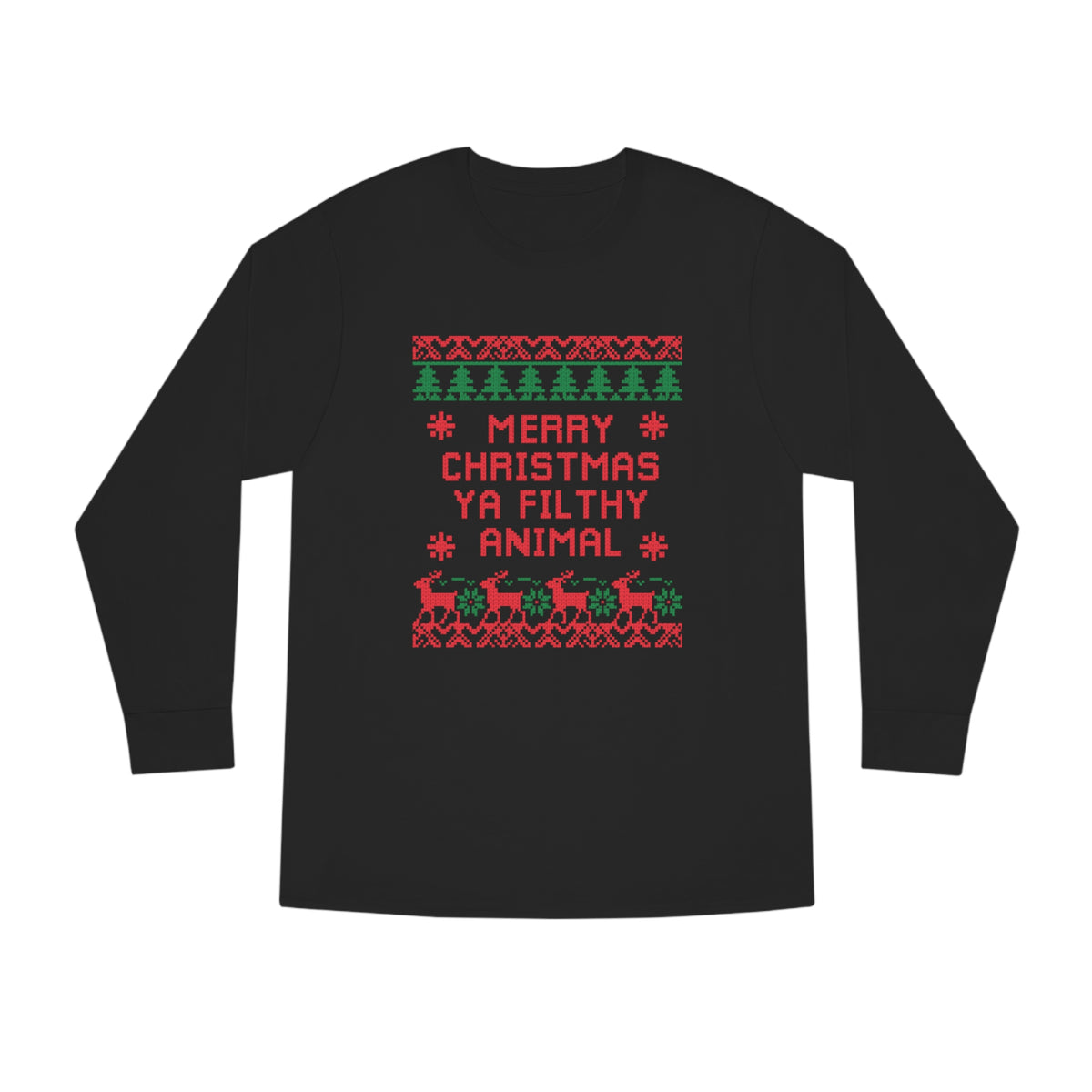 UGLY CHRISTMAS LONG SLEEVE TEE - Hike Beast Store