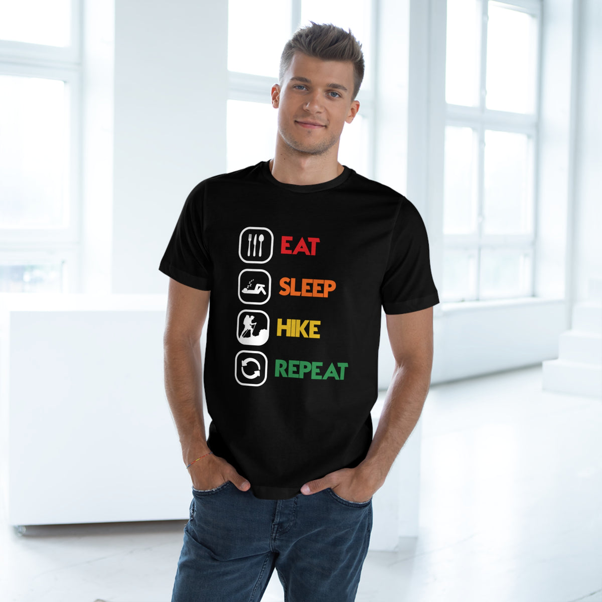 EAT SLEEP HIKE REPEAT TEE - Hike Beast Store
