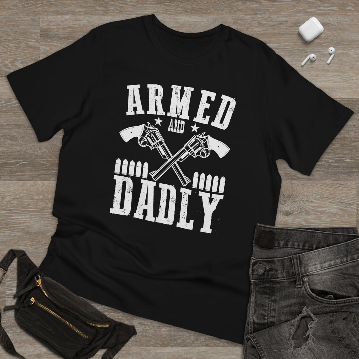 ARMED AND DADLY TEE - Hike Beast Store