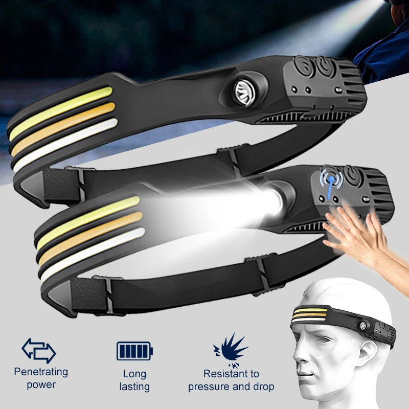 WATERPROOF MULTI-FUNCTIONAL LED HEADLAMP - Hike Beast Store