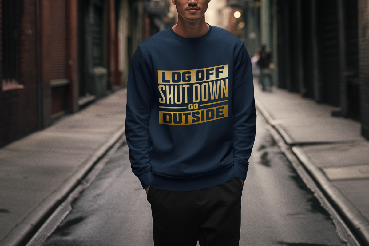 LOG OFF GO OUTSIDE SWEATSHIRT - Hike Beast Store