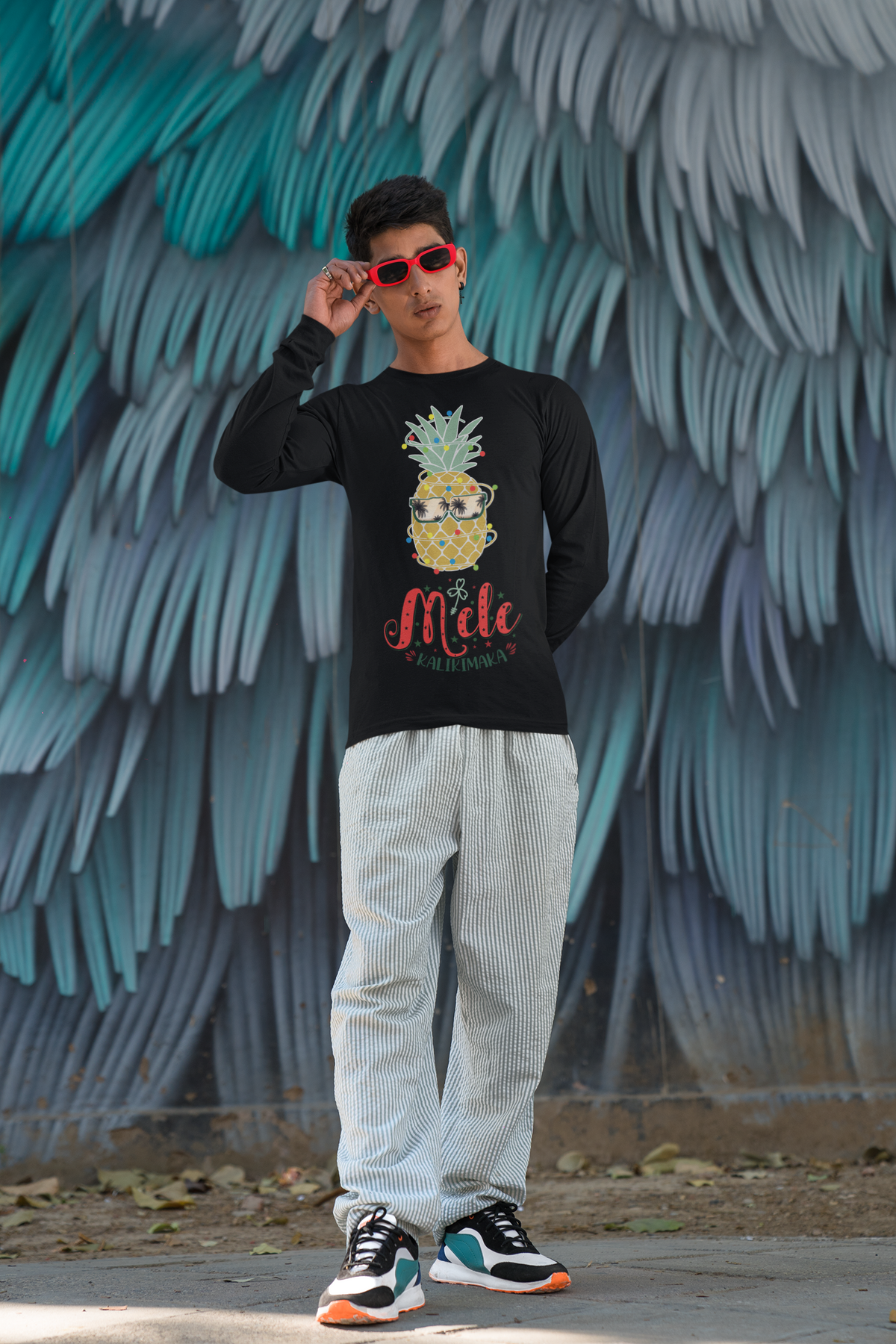 MELE KALIKIMAKA LONG SLEEVE TEE - Hike Beast Store