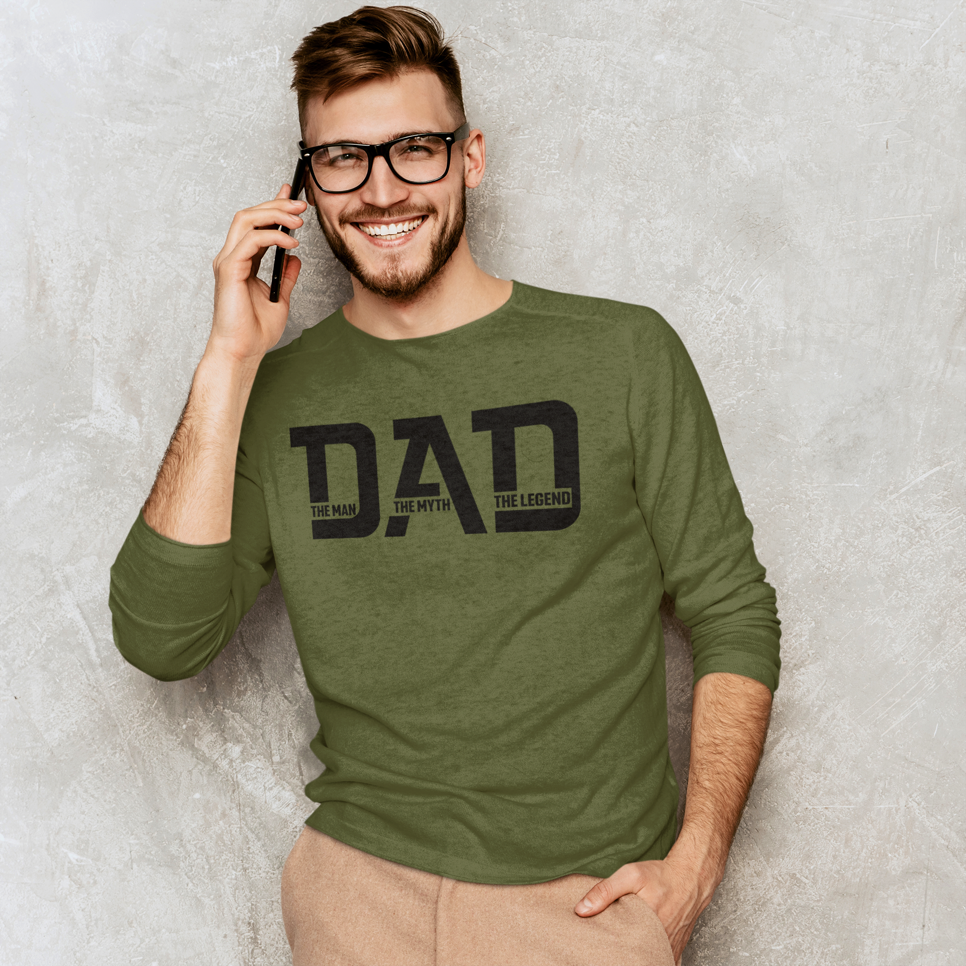 THE MAN THE MYTH LONG SLEEVE TEE