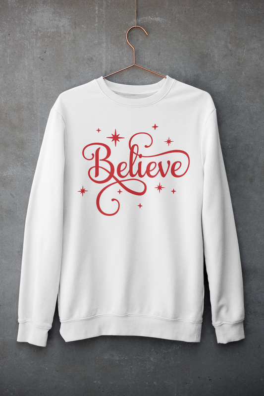 BELIEVE CREWNECK SWEATSHIRT - Hike Beast Store