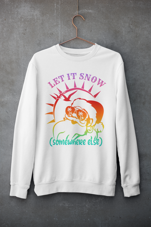 LET IT SNOW CREWNECK SWEATSHIRT - Hike Beast Store