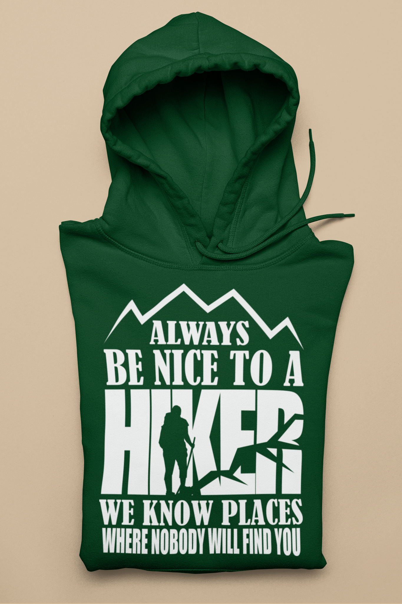 BE NICE TO A HIKER SOFT STYLE HOODIE