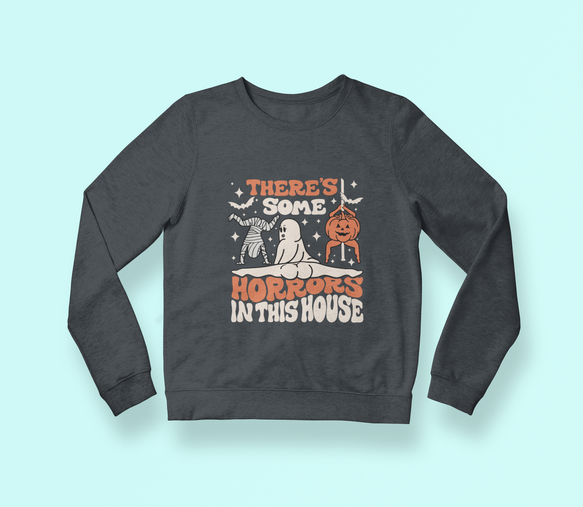 HORRORS IN THIS HOUSE CREWNECK SWEATSHIRT - Hike Beast Store