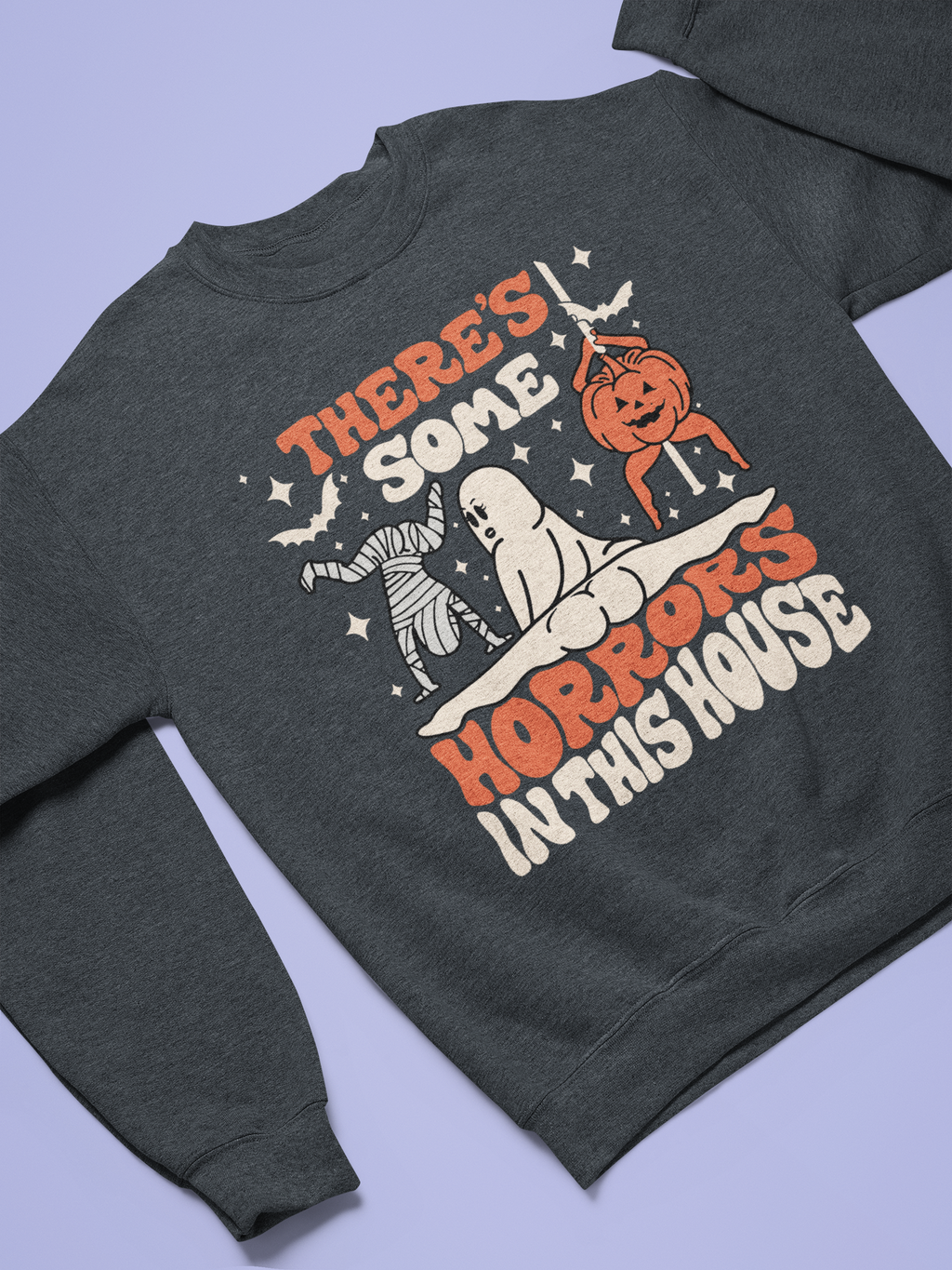 HORRORS IN THIS HOUSE CREWNECK SWEATSHIRT - Hike Beast Store