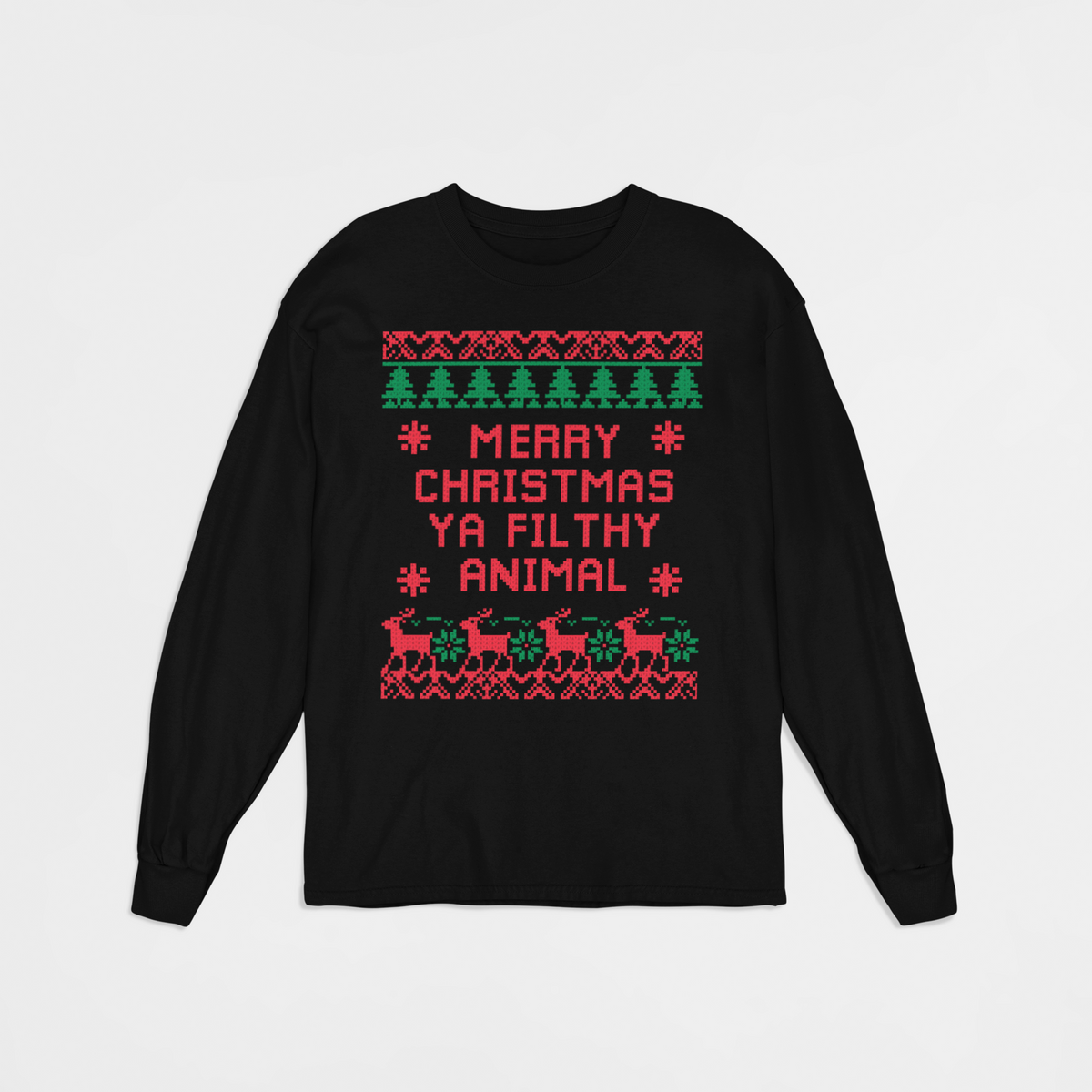UGLY CHRISTMAS LONG SLEEVE TEE - Hike Beast Store