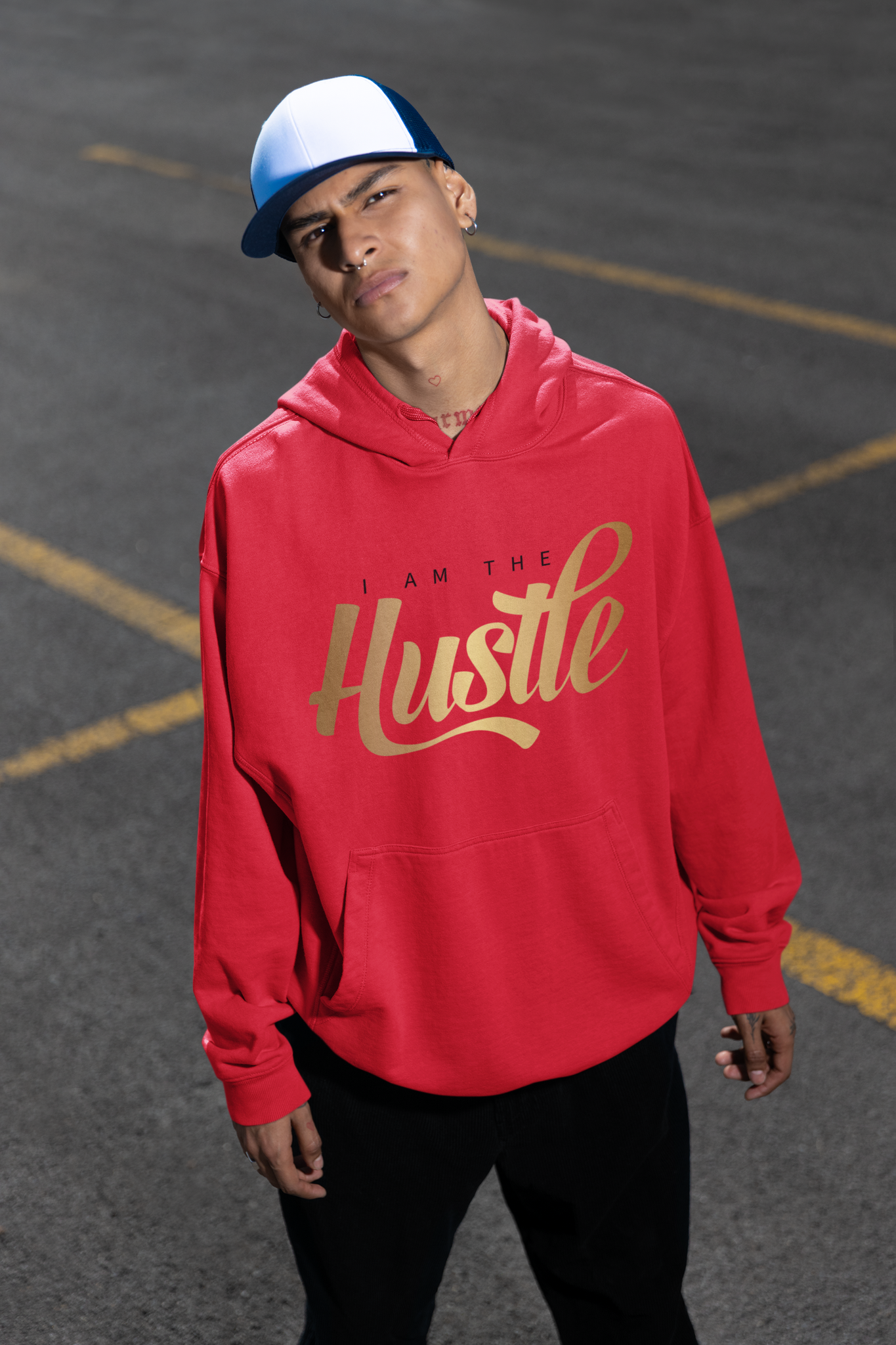 I AM THE HUSTLE SOFT STYLE HOODIE