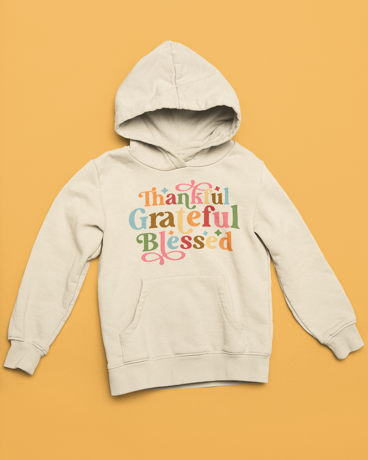 THANKFUL GRATEFUL BLESSED SOFT STYLE HOODIE - Hike Beast Store
