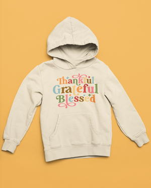 THANKFUL GRATEFUL BLESSED SOFT STYLE HOODIE - Hike Beast Store