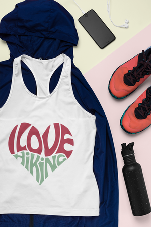 LOVE HIKING RACERBACK TANK