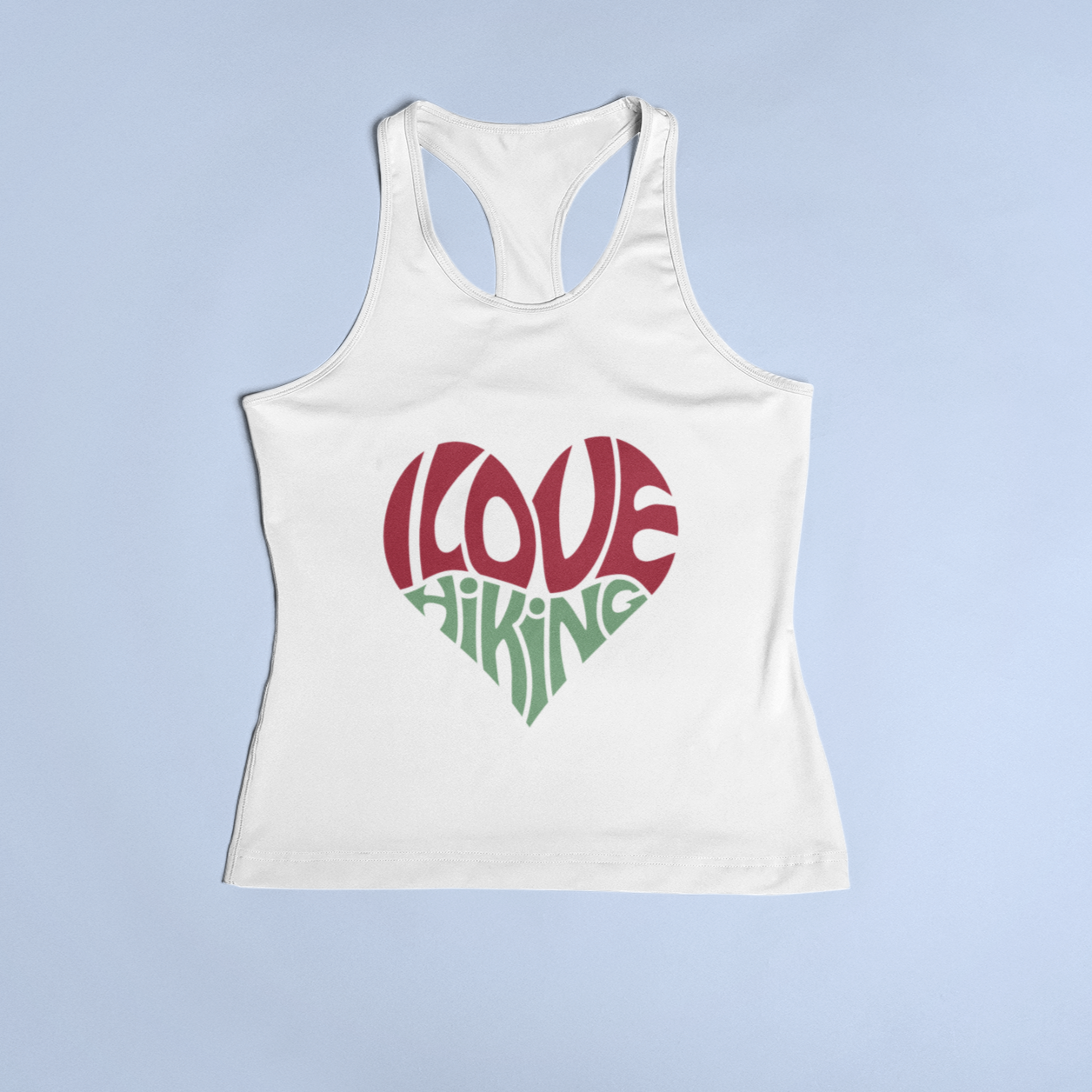 LOVE HIKING RACERBACK TANK