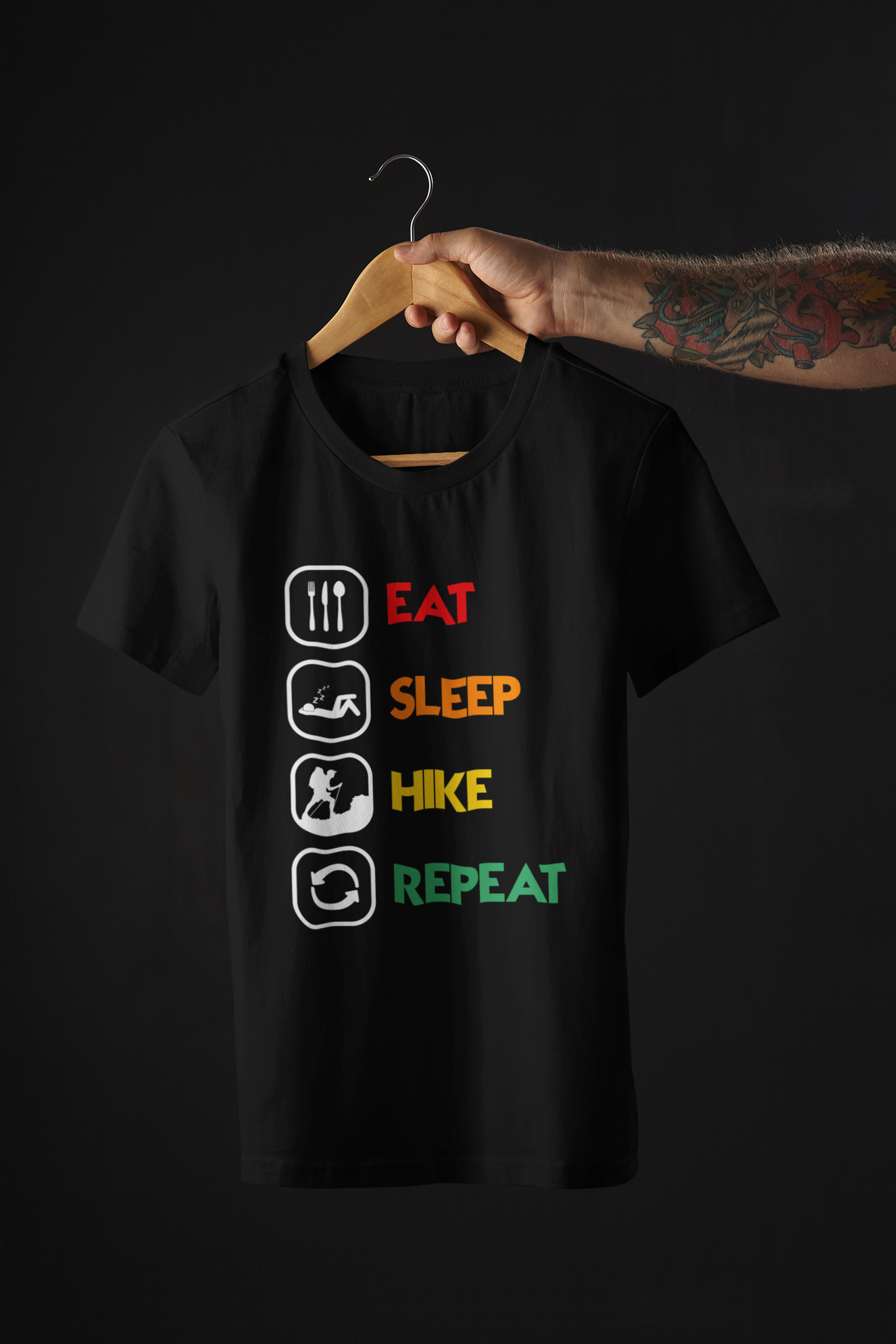 EAT SLEEP HIKE REPEAT TEE