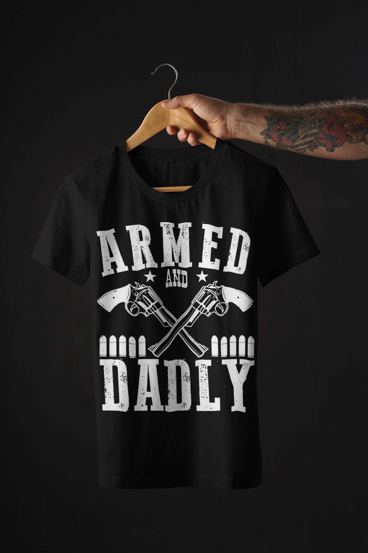 ARMED AND DADLY TEE - Hike Beast Store