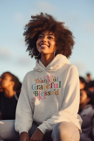 THANKFUL GRATEFUL BLESSED SOFT STYLE HOODIE - Hike Beast Store