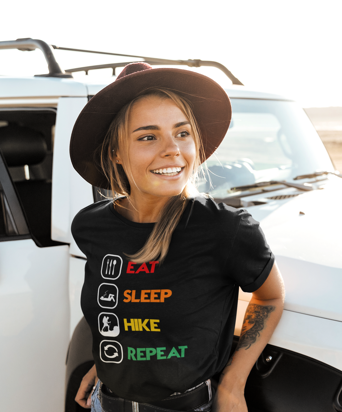 EAT SLEEP HIKE REPEAT TEE - Hike Beast Store