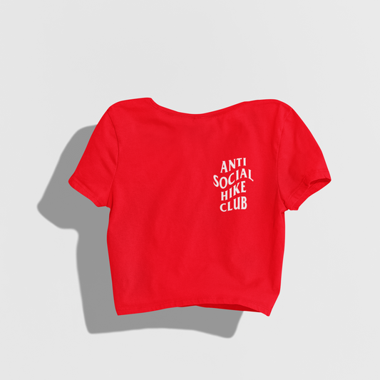 ANTI SOCIAL HIKE CLUB CROP TOP - Hike Beast Store