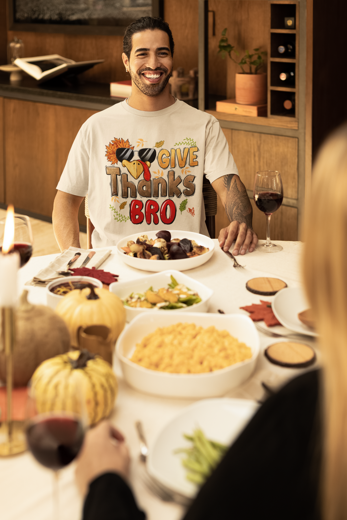 GIVE THANKS BRO TEE - Hike Beast Store