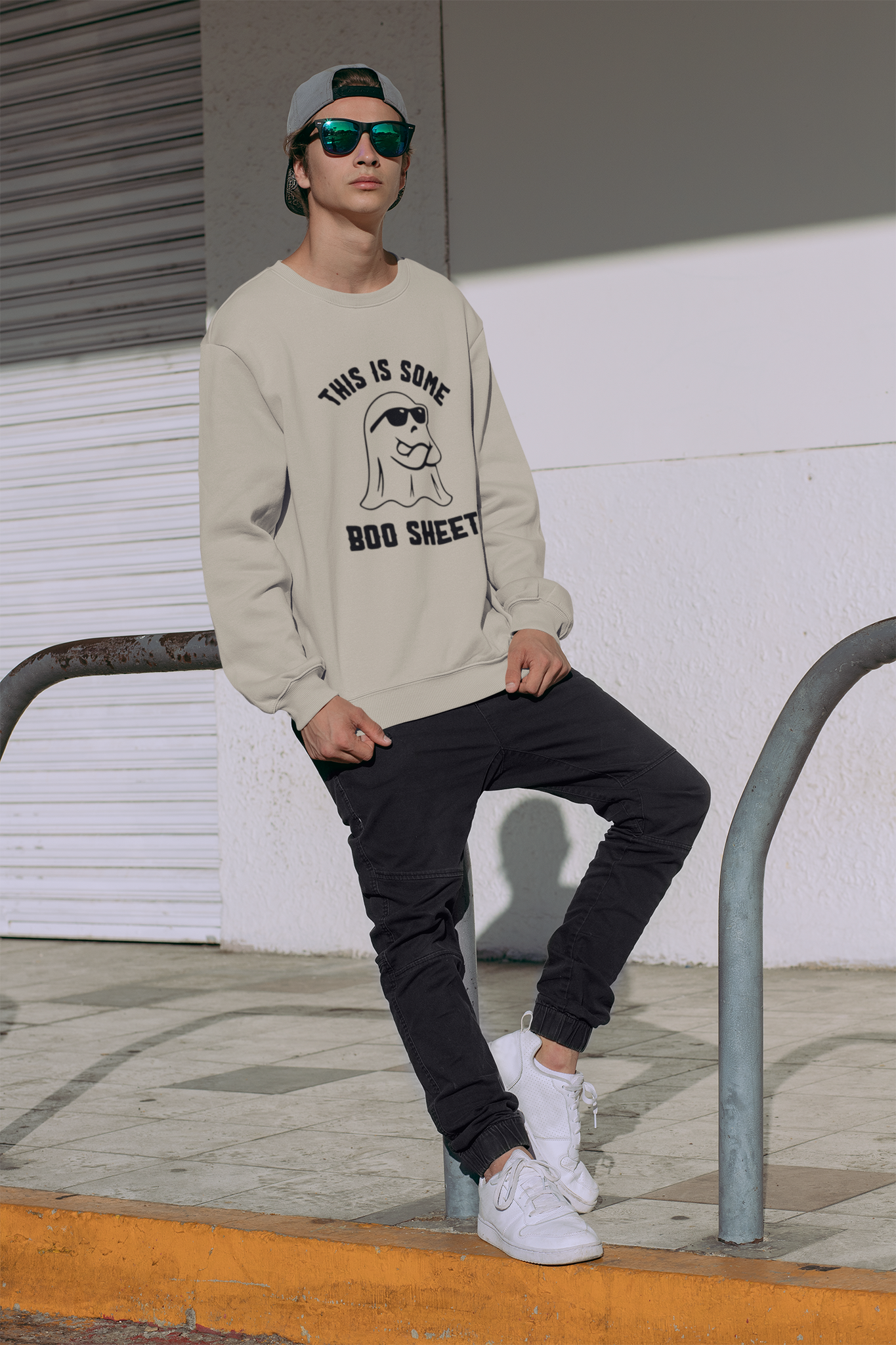 BOO SHEET CREWNECK SWEATSHIRT - Hike Beast Store