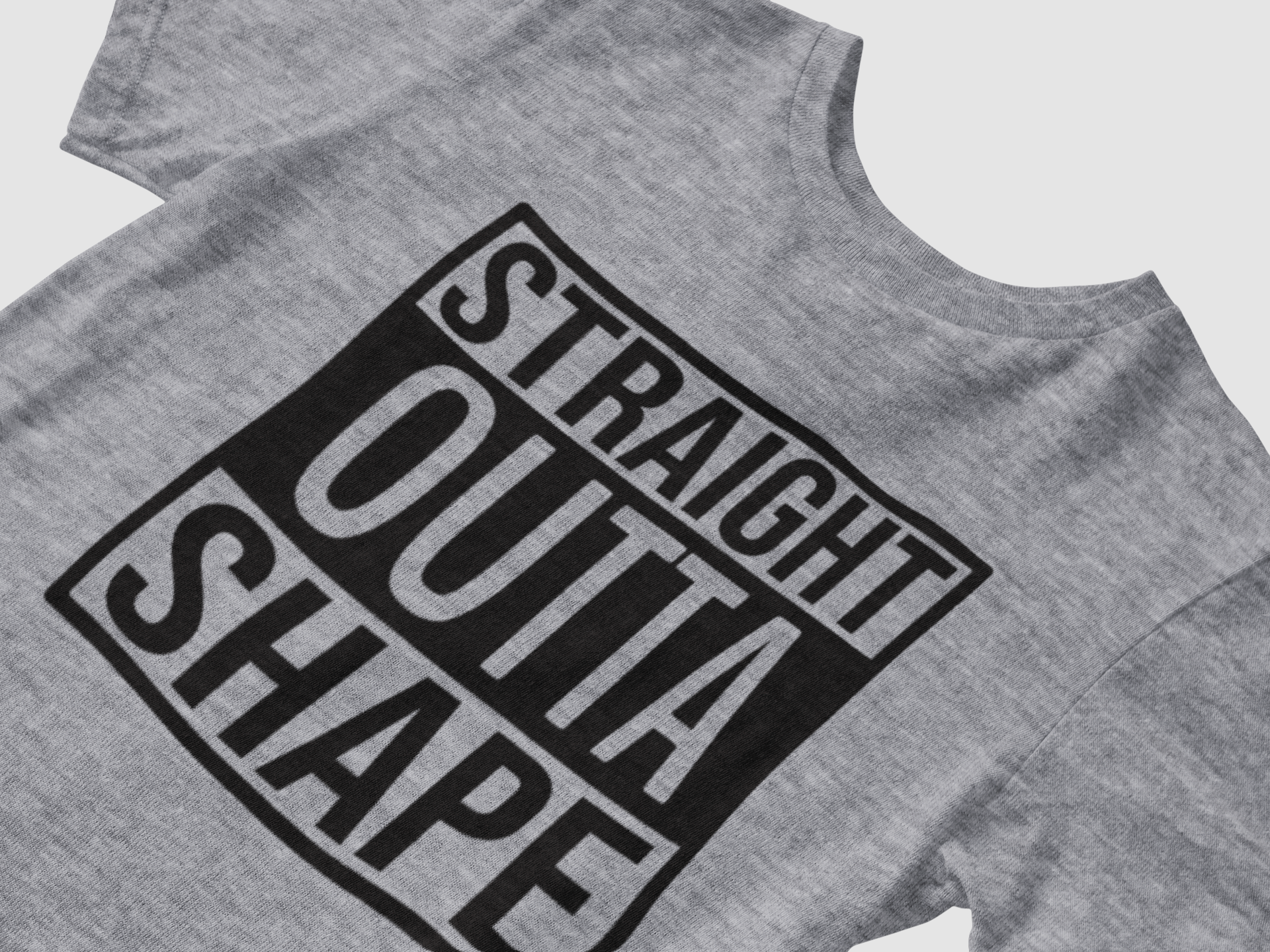 STRAIGHT OUTTA SHAPE TEE - Hike Beast Store