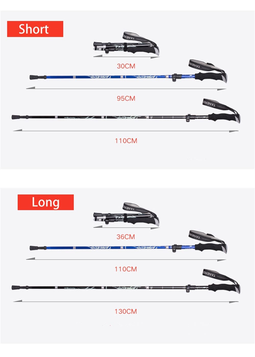Aluminum Alloy Trekking Poles - Hike Beast Store