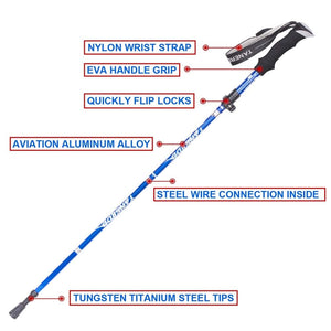 Aluminum Alloy Trekking Poles - Hike Beast Store