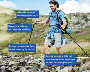 Aluminum Alloy Trekking Poles - Hike Beast Store