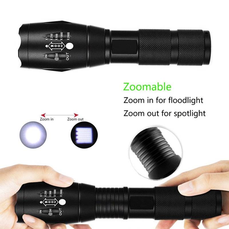 800 Lumens Waterproof LED Flashlight - Hike Beast Store