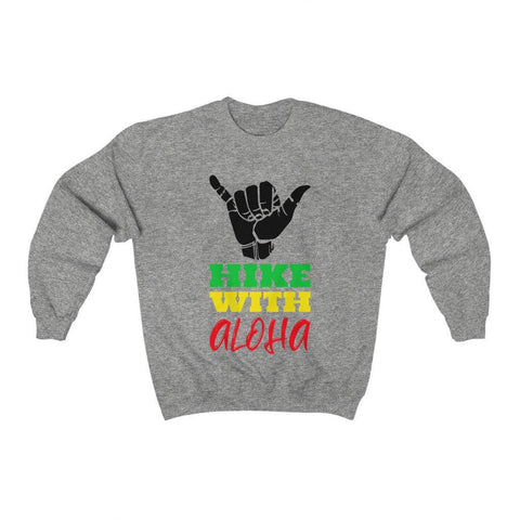 Hike With Aloha | PREMIUM Crewneck Sweatshirt - Hike Beast Store